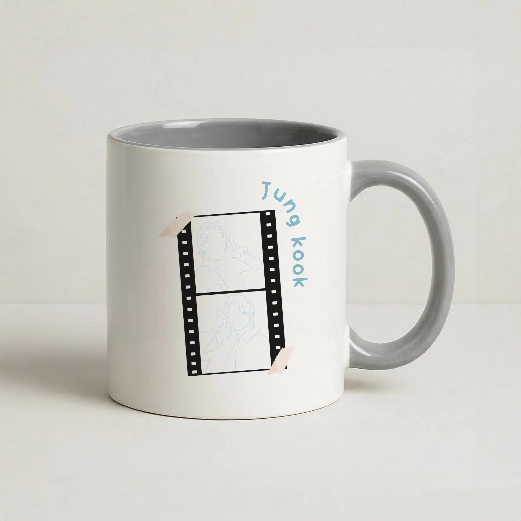 Jung Kook - K Pop Coffee Grey Mug