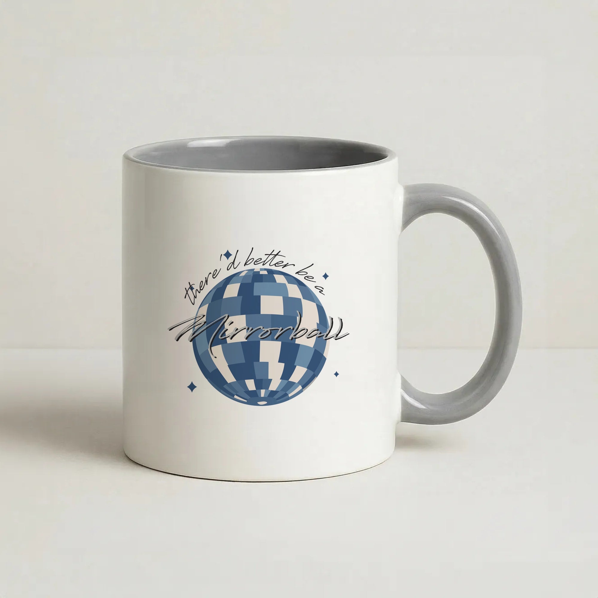 Mirrorball Coffee Grey Mug