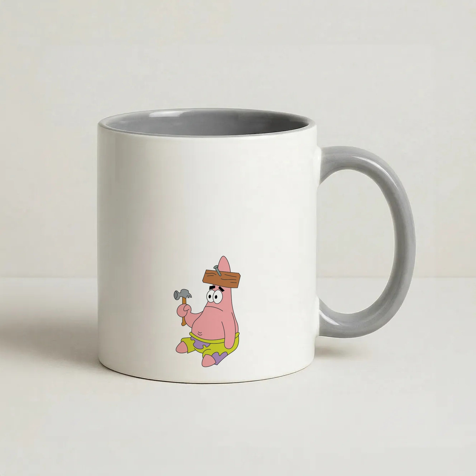 Nail Patrick Coffee Grey Mug