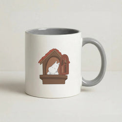 The Window Coffee Grey Mug