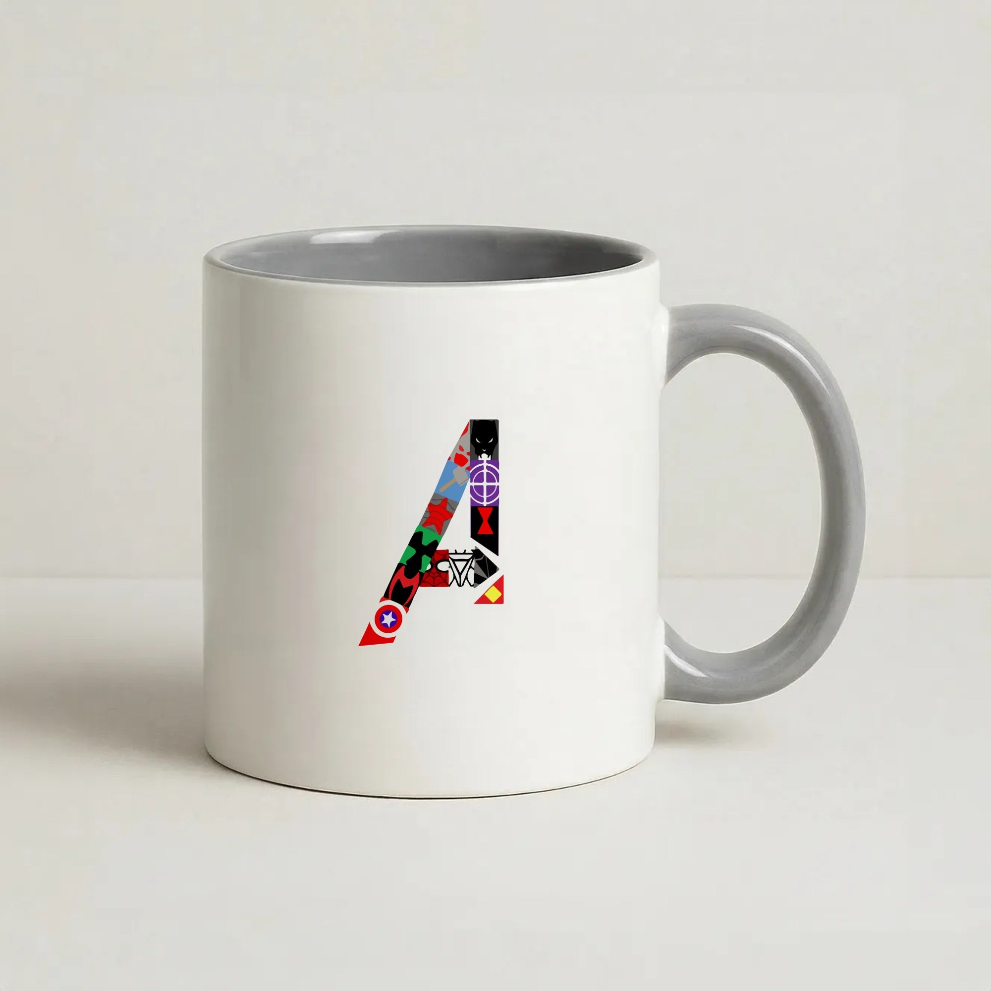 Avengers Logo - Marvel Coffee Grey Mug
