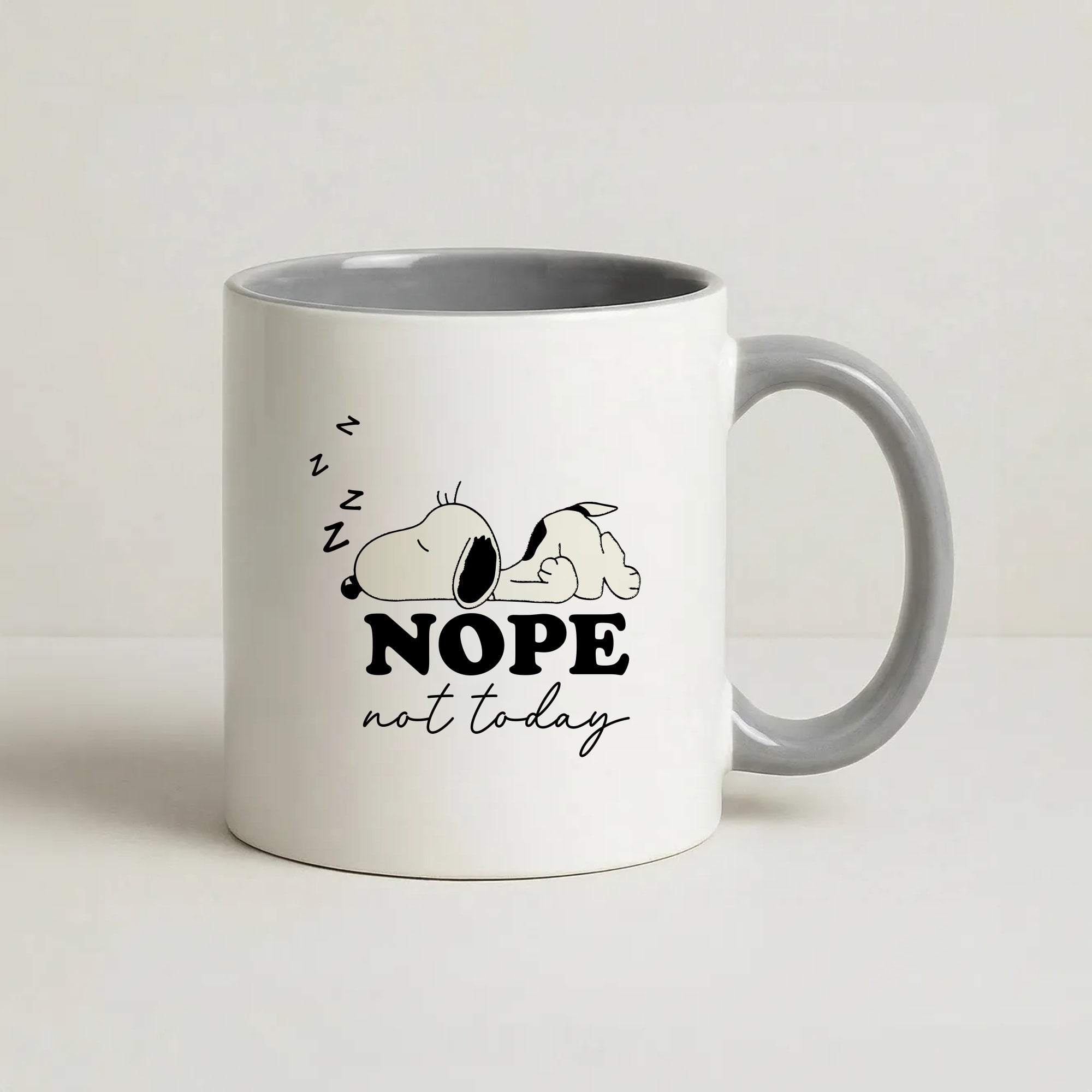 Nope, Not Today Coffee Grey Mug