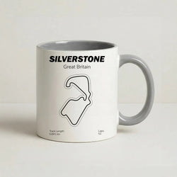 Silverstone Circuit Coffee Grey Mug