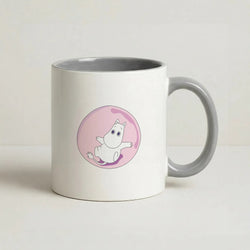 Moomin In A Black Bubble  Coffee Grey Mug