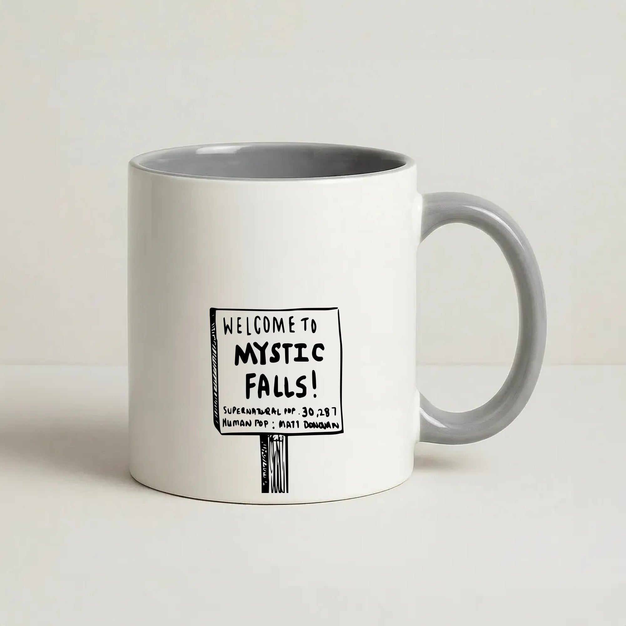 Welcome to Mystic Falls - VD Coffee Grey Mug