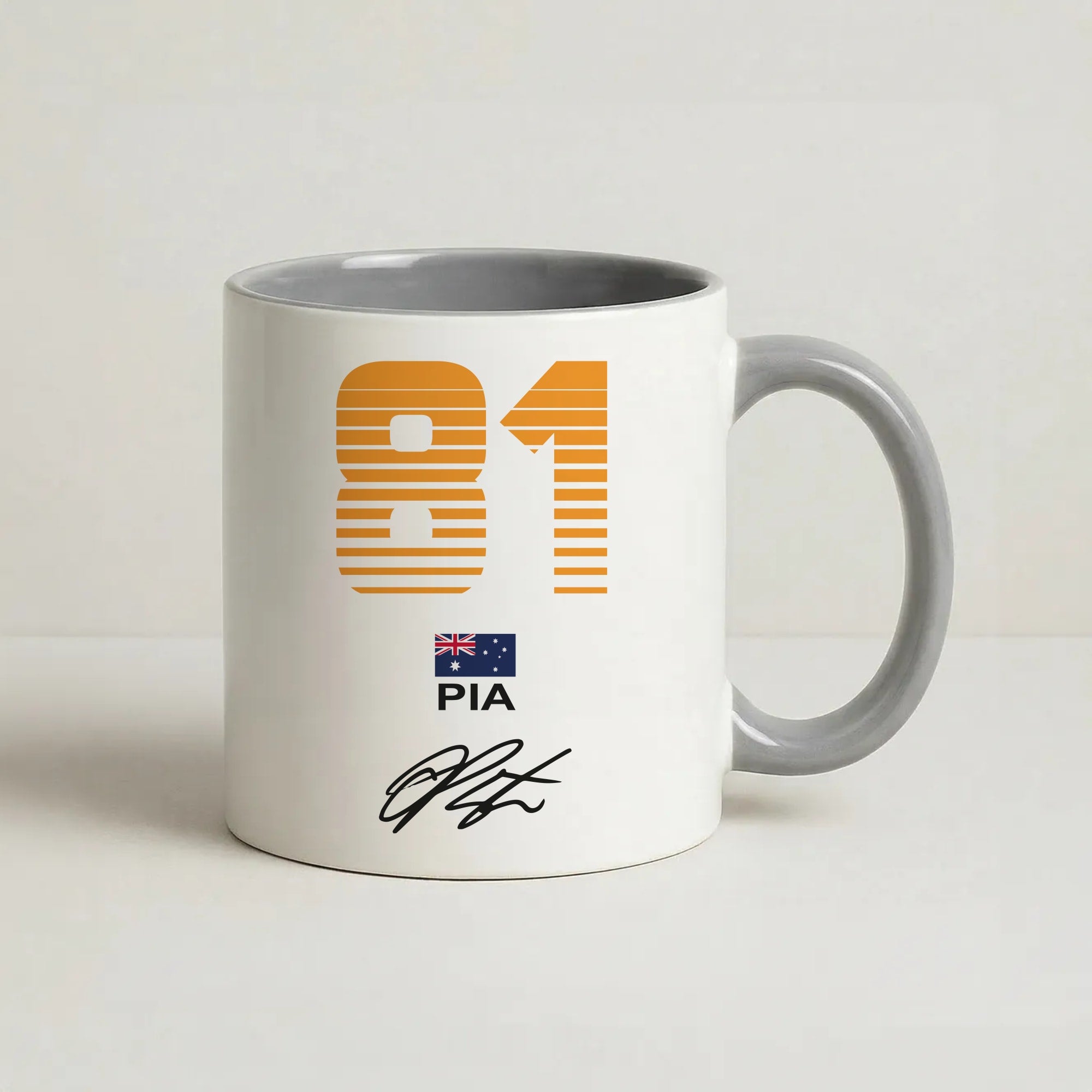 Piastri - F1 Coffee Grey Mug