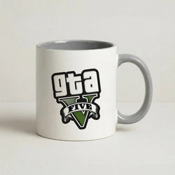 Green Five - Video Game Coffee Grey Mug
