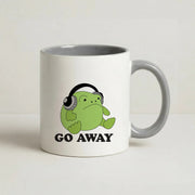 Go Away Grumpy Frog  Mug 5