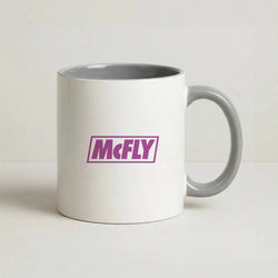 Yellow And Purple - McBand Coffee Grey Mug