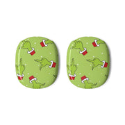 Green Middle Finger Christmas Pattern AirPods Max Case 3