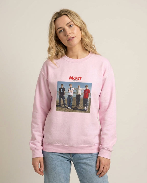 Obviously - McBand Sweatshirt — Pink Front, worn