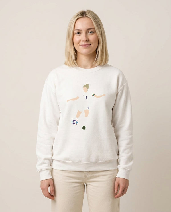 Williamson - Womens World Cup Sweatshirt — White Front, worn