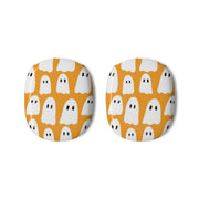 Orange Ghost Halloween Pattern AirPods Max Case 3