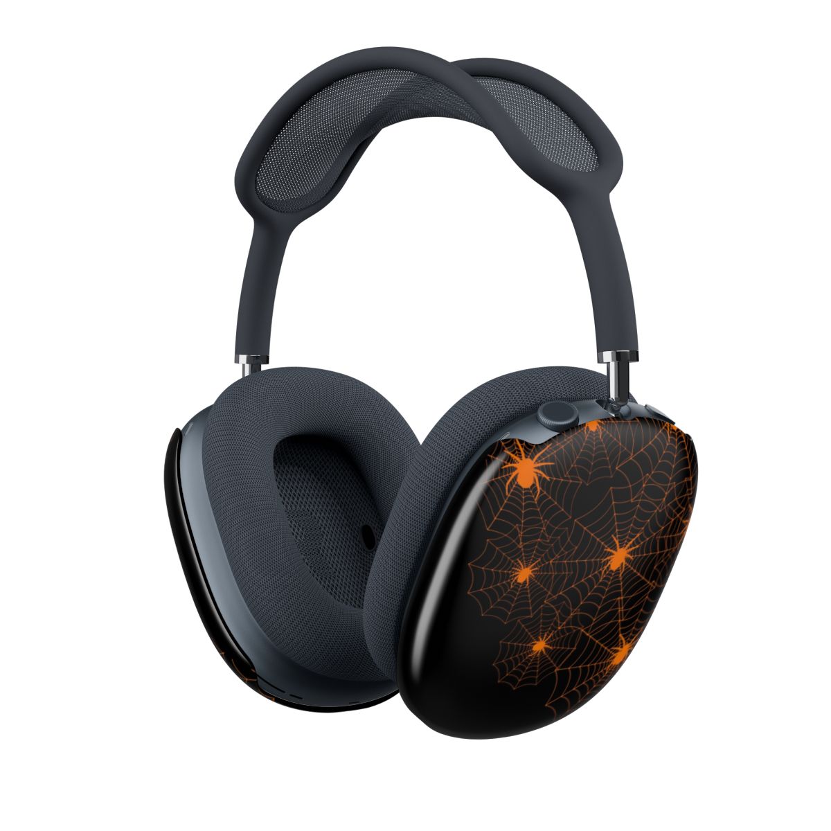 Orange Spider Web AirPods Max Case