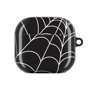 Black Cobwebs Pattern AirPods Case 4
