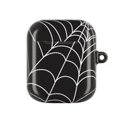 Black Cobwebs Pattern AirPods Case 1