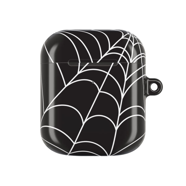 Black Cobwebs Pattern AirPods case — AirPods 1