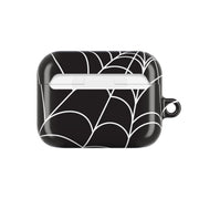 Black Cobwebs Pattern AirPods Case 7