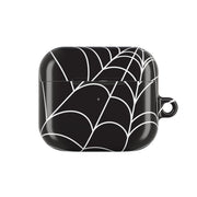 Black Cobwebs Pattern AirPods Case 3