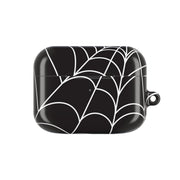 Black Cobwebs Pattern AirPods Case 5