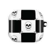 Checkered Skulls Pattern AirPods Case 4