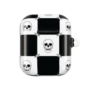 Checkered Skulls Pattern AirPods Case 2