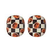 Pumpkin Stickers Checkered Pattern AirPods Max Case 3