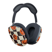 Pumpkin Stickers Checkered Pattern AirPods Max Case 2
