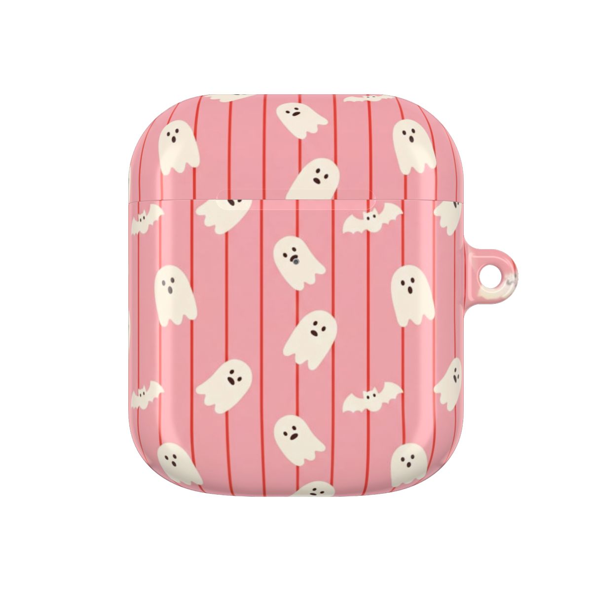 Candy Stripe Ghosts AirPods Case
