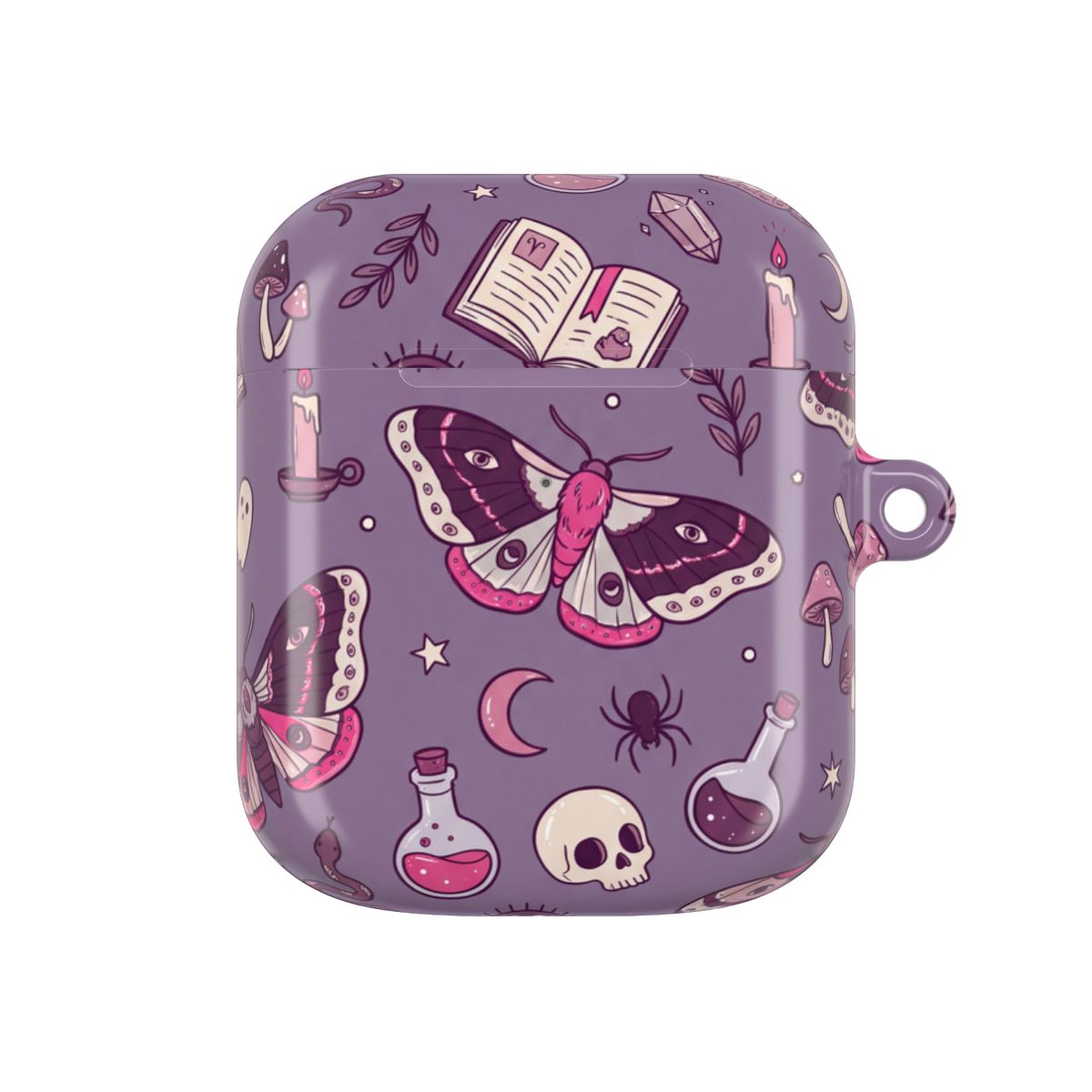 Purple Witchy Doodles AirPods Case