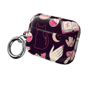 Black Witchy Doodles AirPods Case 8
