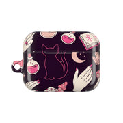 Black Witchy Doodles AirPods Case 6