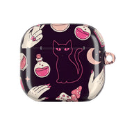 Black Witchy Doodles AirPods Case 4