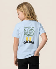 I Saw A Dog Today - Elf Kids T-Shirt 1