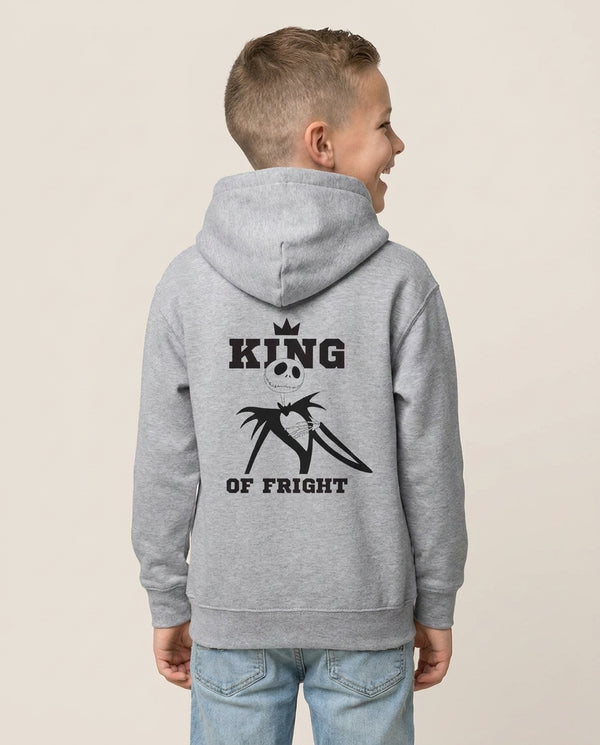 Sally's Dress - TNBC Kids Hoodie — Grey Back, worn