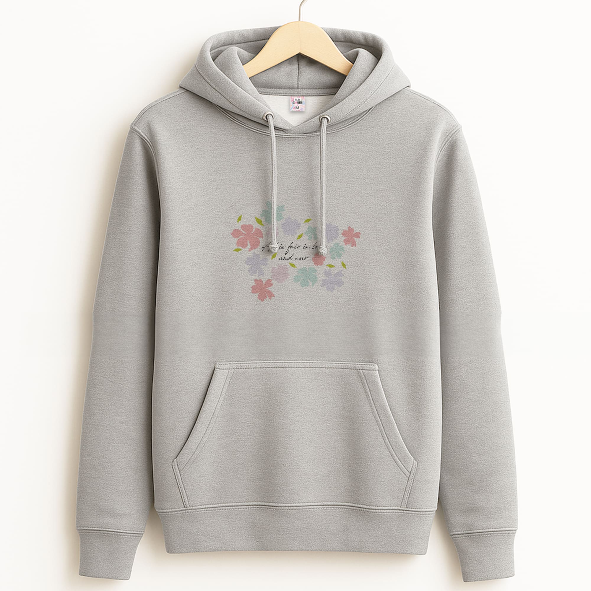 All Is Fair In Love And War Grey Hoodie