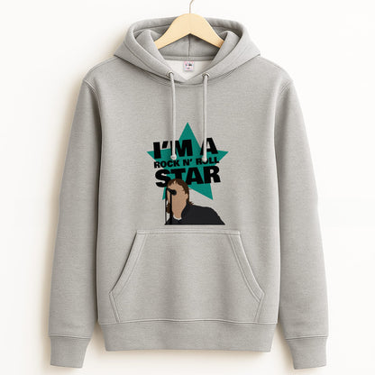 I'm A Rock And Roll Star Grey Hoodie