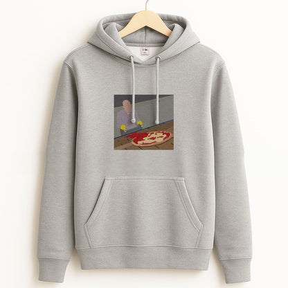 Pizza On The Roof Grey Hoodie