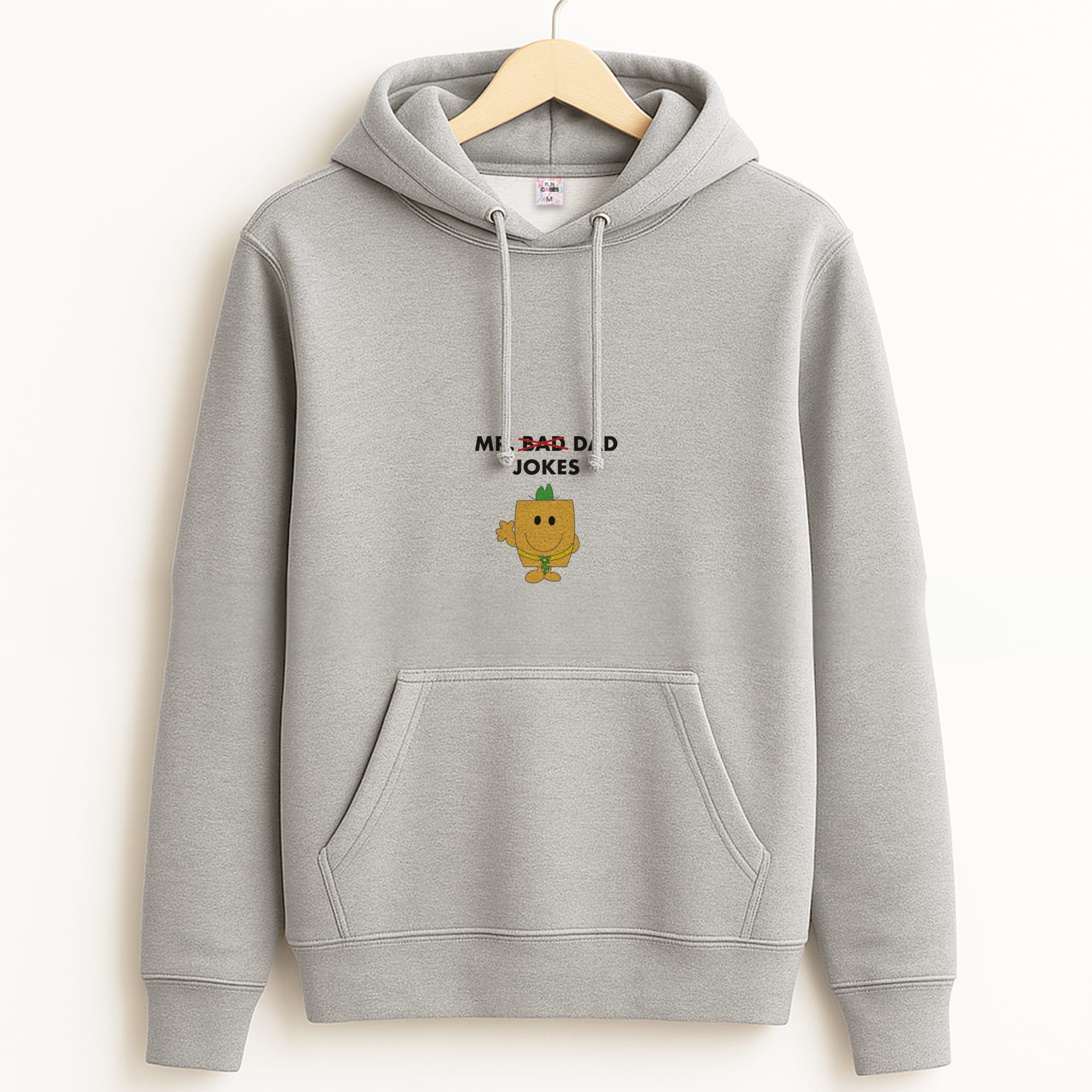 Mr Dad Jokes - Personalised Father's Day Grey Hoodie