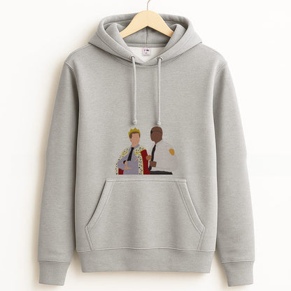 Jake and Holt B99 - Halloween Specials Grey Hoodie