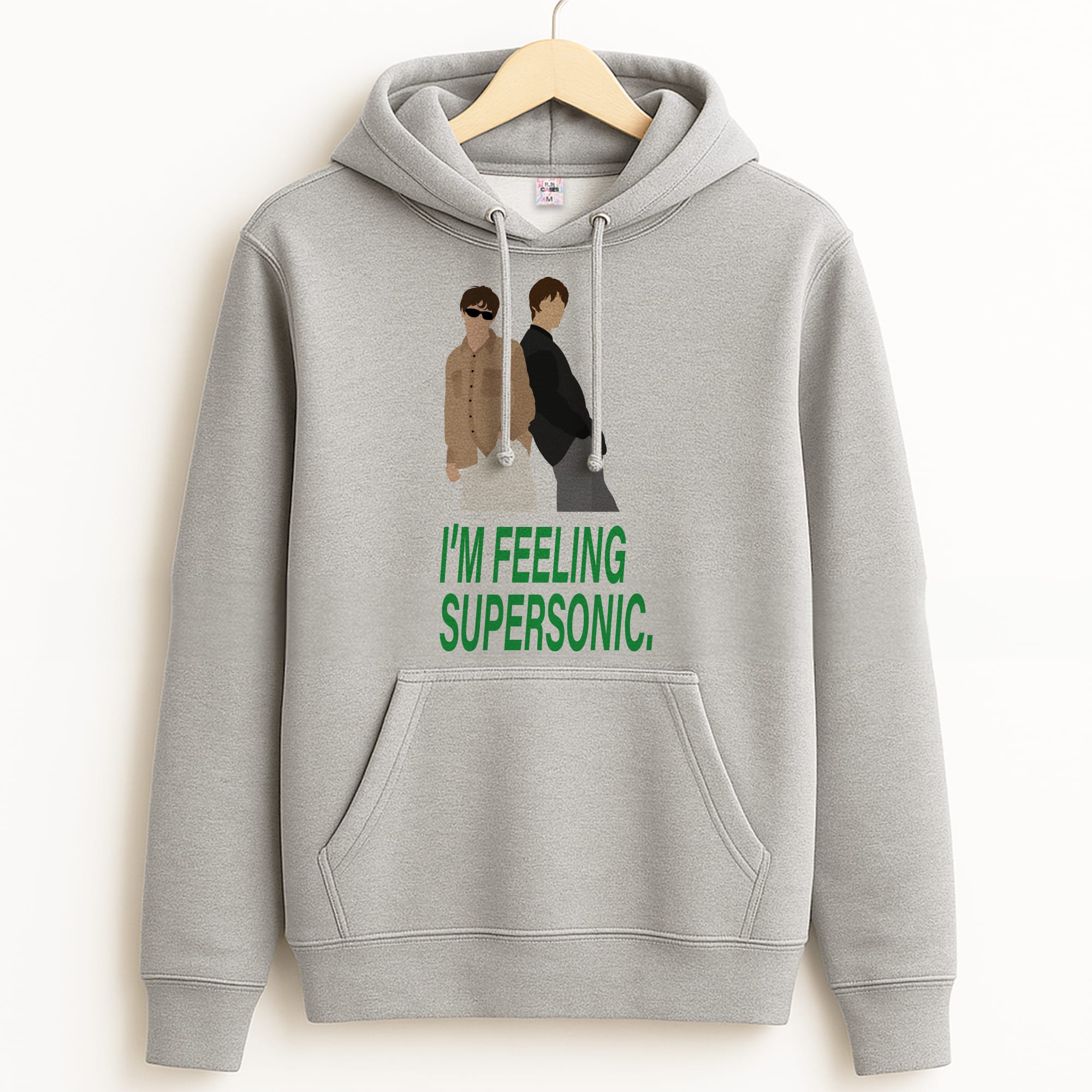 I'm Feeling Supersonic  Grey Hoodie
