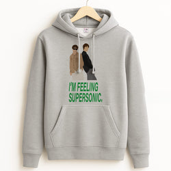 I'm Feeling Supersonic  Grey Hoodie