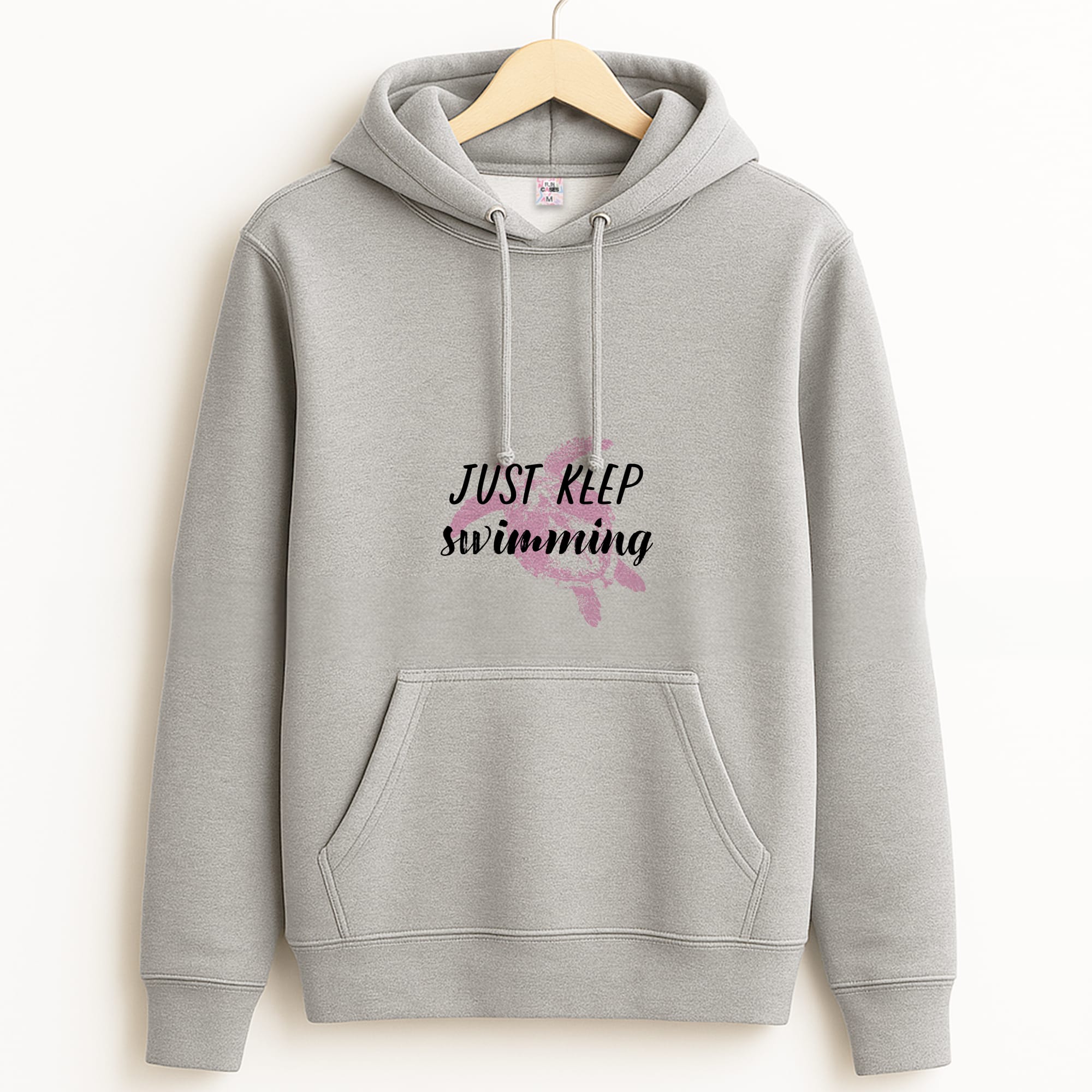 Just Keep Swimming - Summer Grey Hoodie