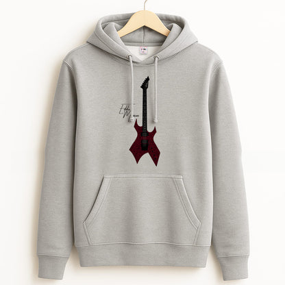 Eddie Munson Guitar Grey Hoodie