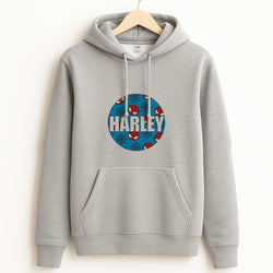 Spiderman And Webs - Personalised Superhero Comic Grey Hoodie