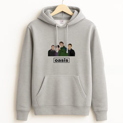 Rock Band Members Grey Hoodie