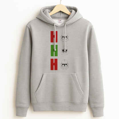 Ho Ho Ho Troopers Grey Hoodie