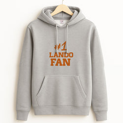 #1 Lando Fan Grey Hoodie