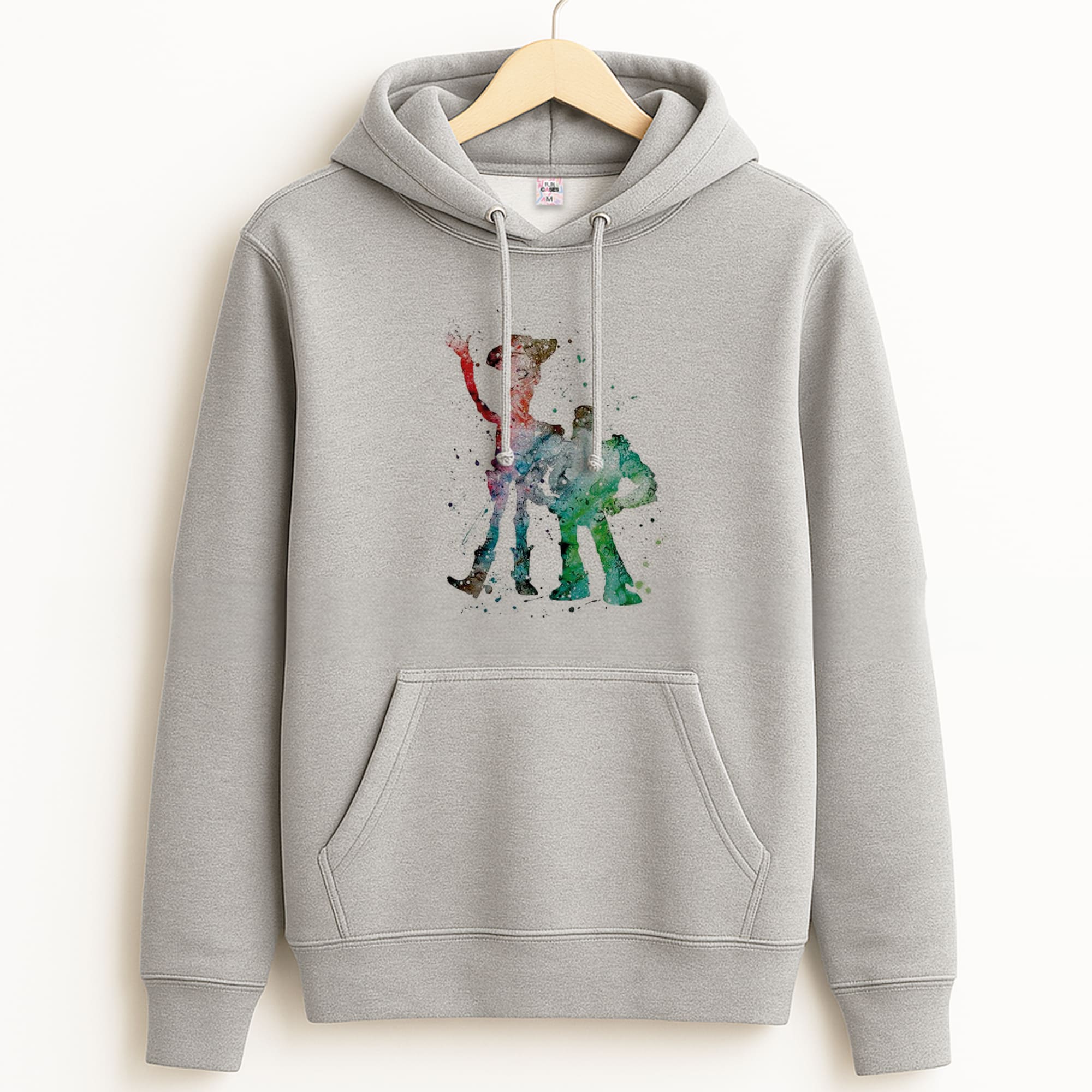 Watercolour Woody & Buzz A Story of Toys Fairytale Hoodie