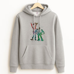 Watercolour Woody & Buzz A Story of Toys Fairytale Hoodie
